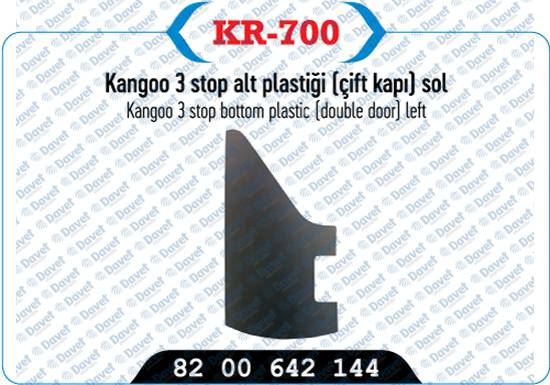 KAYA KR-700 Stop Alt Plastigi < Cift Kapi > Sol Kangoo Iii